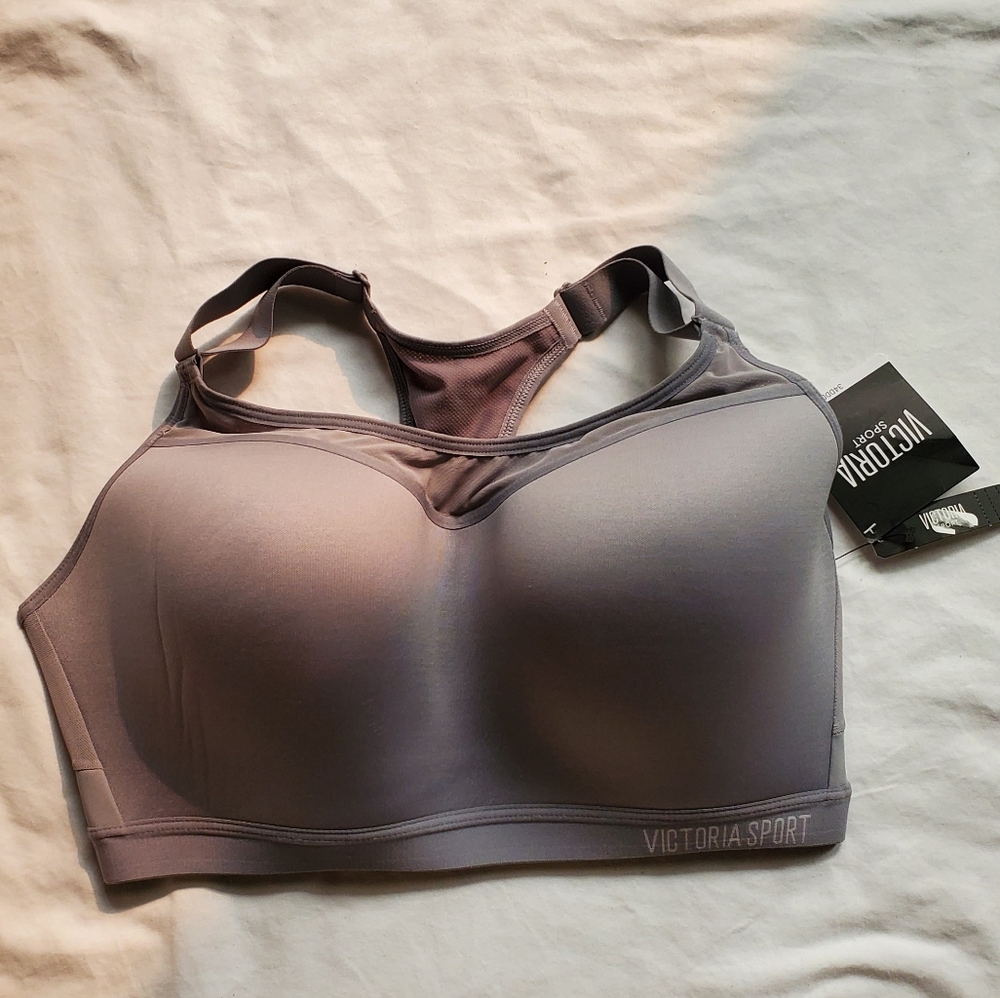 Grey Victoria's Sectet sports bra